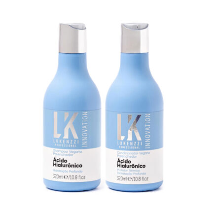Kit Ácido Hialurônico Shampoo + Condicionador Lokenzzi 320ml