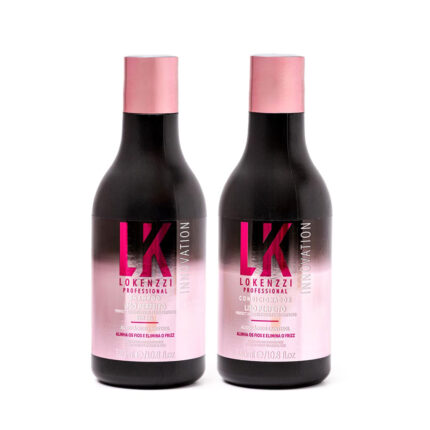 Kit Liso Perfeito Shampoo + Condicionador Lokenzzi 320ml