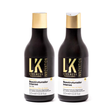 Kit Reestruturador Intenso Shampoo + Condicionador Lokenzzi 320ml