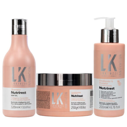 Kit Nutrirest Shampoo + Máscara + Finalizador Lokenzzi